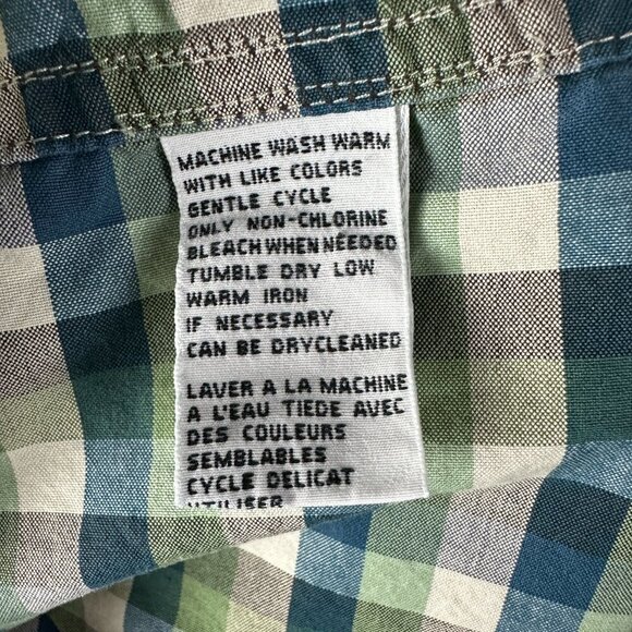 Tommy Bahama Jeans Shirt Mens Large Cotton Check Button Down Long Sleeve Pocket - Picture 5 of 10